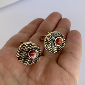 Régi fém mandzsettagomb a '60-as '70-es évekből, retro mandzsetta gomb, vintage mandzsetta, elegáns ajándék férfinak - ékszer - mandzsettagomb és nyakkendőtű - Meska.hu