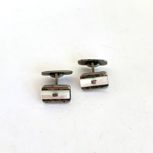Régi fém mandzsettagomb a '60-as '70-es évekből, retro mandzsetta gomb, vintage mandzsetta, elegáns ajándék férfinak, Ékszer, Mandzsettagomb és Nyakkendőtű, Ékszerkészítés, MESKA
