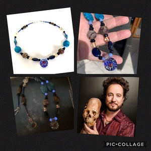 Ősi Idegenek nyaklánc, Giorgio Tsoukalos nyakék, UFO nyaklánc, uniszex ékszer galaxis medállal, nyaklánc férfiaknak is! - ékszer - nyaklánc - medálos nyaklánc - Meska.hu