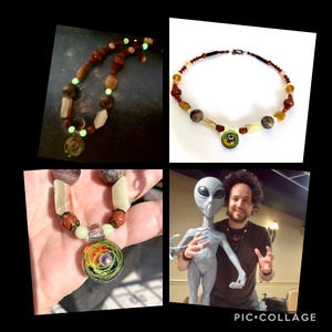 Ősi Idegenek nyaklánc, Giorgio Tsoukalos nyakék, UFO nyaklánc, uniszex ékszer galaxis medállal, nyaklánc férfiaknak is! - ékszer - nyaklánc - medálos nyaklánc - Meska.hu