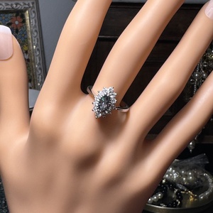 Ezüst gyűrű cirkon kövekkel, 925v ezüst ékszer, cirkónia köves gyűrű mérete 54 mm körméret, Ékszer, Gyűrű, Statement gyűrű, Ékszerkészítés, MESKA