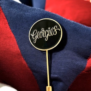 GEORGIES Gyurié Nyakkendőtű, különleges egyedi retro fém nyakkendő tű a '60-as '70-es évekből, elegáns férfi ajándék, Ékszer, Mandzsettagomb és Nyakkendőtű, Ékszerkészítés, MESKA
