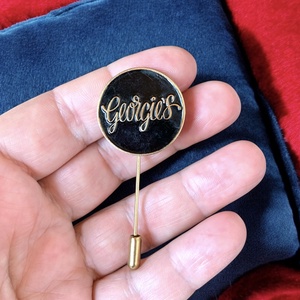 GEORGIES Gyurié Nyakkendőtű, különleges egyedi retro fém nyakkendő tű a '60-as '70-es évekből, elegáns férfi ajándék - ékszer - mandzsettagomb és nyakkendőtű - Meska.hu