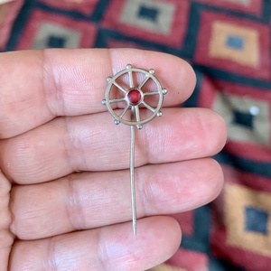 HAJÓKORMÁNY Nyakkendőtű, különleges egyedi retro fém nyakkendő tű a '60-as '70-es évekből, elegáns férfi ajándék - ékszer - mandzsettagomb és nyakkendőtű - Meska.hu