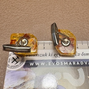 Régi balti borostyán mandzsettagomb, vintage mandzsetta, elegáns mandzsetta 60as évekből, férfi ajándék mandzsetta gomb - ékszer - mandzsettagomb és nyakkendőtű - Meska.hu