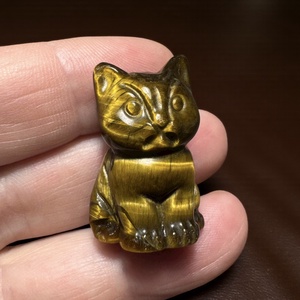 Tigrisszem cica, kézzel faragott 3 cm -es drágakő macska, faragott ásvány cica gyógyhatással! Kristály macska tigrisszem - otthon & életmód - kisállatoknak - cicáknak & macskáknak - Meska.hu