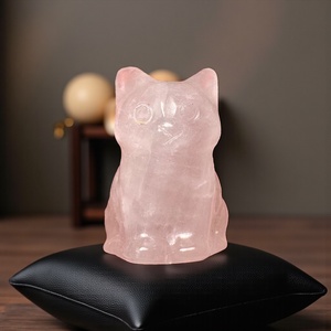 Rózsakvarc cica, kézzel faragott 3 cm -es drágakő macska, faragott ásvány cica gyógyhatással! Kristály macska rózsaszín, Otthon & Életmód, Kisállatoknak, Cicáknak & Macskáknak, Ékszerkészítés, MESKA