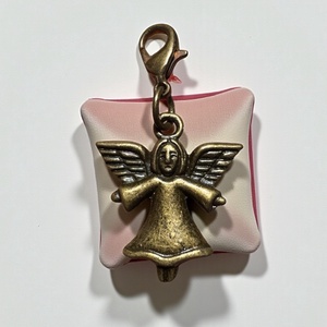 Angyal, tündér, őrangyal kulcsra, táskára, ásvány angyal kabala, védelmező - kristály angyalka!, Táska & Tok, Kulcstartó & Táskadísz, Táskadísz, Ékszerkészítés, MESKA