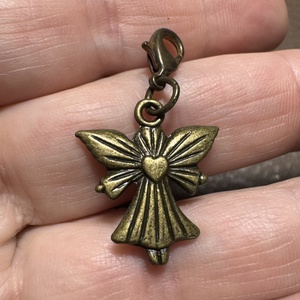 Angyal, tündér, őrangyal kulcsra, táskára, ásvány angyal kabala, védelmező - kristály angyalka! - táska & tok - kulcstartó & táskadísz - táskadísz - Meska.hu