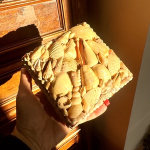 Ékszeresdoboz, kagylós doboz, fa ékszeres doboz, dobozka, ládika, virágos láda, kis szelence, ékszer tartó láda - ékszer - ékszertartó - ékszerdoboz - Meska.hu