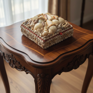 Ékszeresdoboz, kagylós doboz, fa ékszeres doboz, dobozka, ládika, virágos láda, kis szelence, ékszer tartó láda - ékszer - ékszertartó - ékszerdoboz - Meska.hu