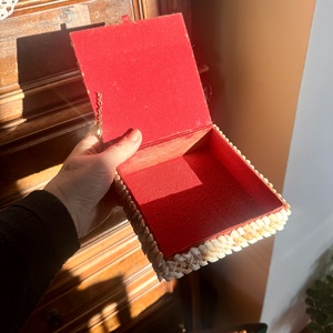 Ékszeresdoboz, kagylós doboz, fa ékszeres doboz, dobozka, ládika, virágos láda, kis szelence, ékszer tartó láda - ékszer - ékszertartó - ékszerdoboz - Meska.hu