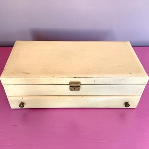 Lady Buxton 1950 vintage több szintes ékszer tartó doboz, retro ékszeres láda, kihúzható nyitható - otthon & életmód - tárolás & rendszerezés - láda - Meska.hu