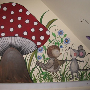 Dekorációs falfestés - otthon & életmód - dekoráció - kép & falikép - fából készült kép - Meska.hu