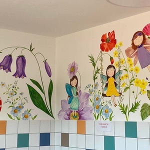 Dekorációs falfestés - otthon & életmód - dekoráció - kép & falikép - fából készült kép - Meska.hu