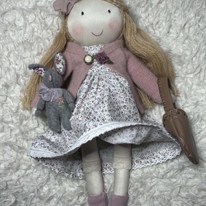 Szofi öltöztetős baba - játék & sport - 3 éves kor alattiaknak - alvóka & rongyi - Meska.hu