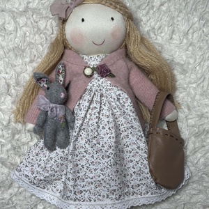 Szofi öltöztetős baba - játék & sport - 3 éves kor alattiaknak - alvóka & rongyi - Meska.hu