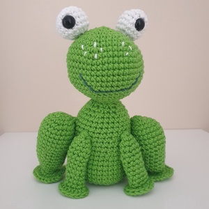 Horgolt béka - Meska.hu