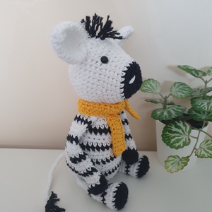 Horgolt zebra, Játék & Sport, Plüssállat & Játékfigura, Más figura, Horgolás, MESKA