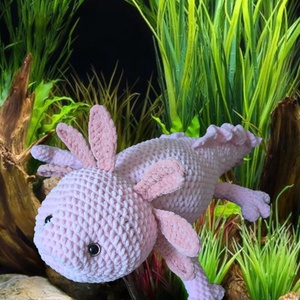 Horgolt axolotl, Játék & Sport, Plüssállat & Játékfigura, Más figura, Horgolás, MESKA