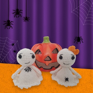 Horgolt szellem, Otthon & Életmód, Dekoráció, Halloween, Halloweeni dekoráció, Horgolás, MESKA