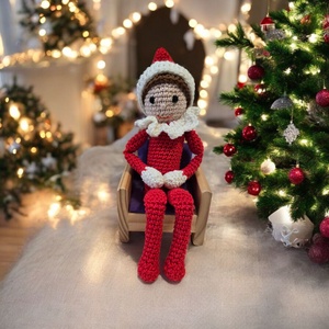 Horgolt Elf manó - Meska.hu