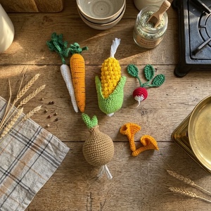 Horgolt zöldségek - játék & sport - gyerekkonyha - játék gyümölcsök és zöldségek - Meska.hu
