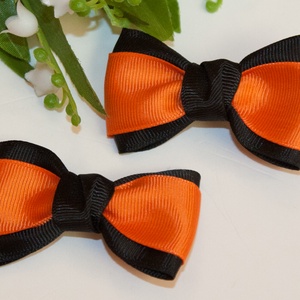 Fekete-narancssárga masnis hajcsat, Otthon & Életmód, Halloween, Halloweeni jelmez és kiegészítők, Dekoráció, Varrás, Ékszerkészítés, Grosgrain (ripsz) szalaggal készült hajcsat szett.
Alkalmas Halloweenra vagy mindennapi viseletre.
..., MESKA