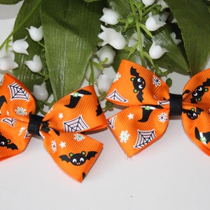 Narancssárga masnis hajcsat Halloweenre - otthon & életmód - dekoráció - halloween - halloweeni jelmez és kiegészítők - Meska.hu