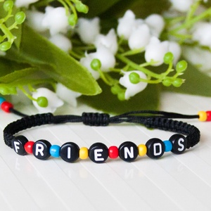 Fonott makramé karkötő - Friends - Jó barátok - ékszer - karkötő - fonott karkötő - Meska.hu
