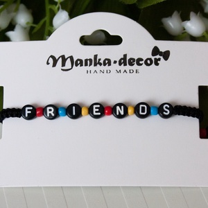 Fonott makramé karkötő - Friends - Jó barátok - ékszer - karkötő - fonott karkötő - Meska.hu