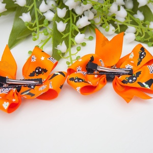 Narancssárga masnis hajcsat Halloweenre - otthon & életmód - dekoráció - halloween - halloweeni jelmez és kiegészítők - Meska.hu