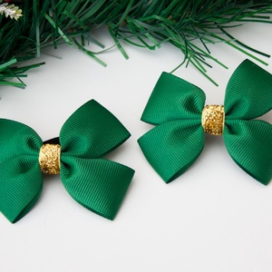 Masnis hajgumi karácsonyi - Zöld, Ruha & Divat, Hajdísz & Hajcsat, Hajgumi, Varrás, MESKA