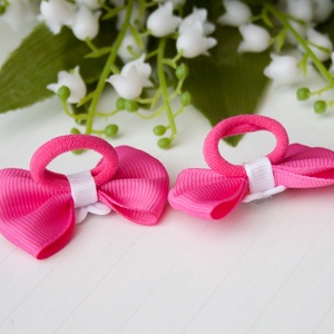 Masnis hajgumi - Pink rózsaszín - ruha & divat - hajdísz & hajcsat - hajgumi - Meska.hu
