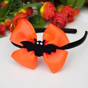 Masnis hajpánt hajráf Halloween denevér narancssárga, Otthon & Életmód, Dekoráció, Halloween, Halloweeni jelmez és kiegészítők, Varrás, MESKA