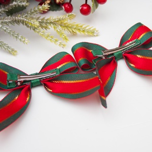 Masnis karácsonyi hajcsat - Piros/zöld/arany - ruha & divat - hajdísz & hajcsat - hajcsat & hajtű - Meska.hu