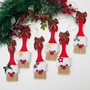 Karácsonyfadísz - Ecset mikulás - Meska.hu