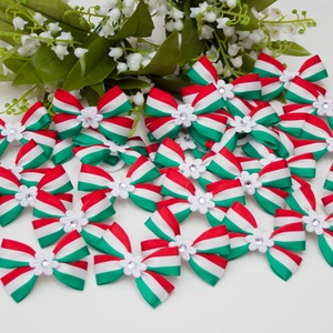 Nemzeti színű masnis hajgumi 14 pár - Piros, fehér, zöld - hhajnalka20 részére - Meska.hu