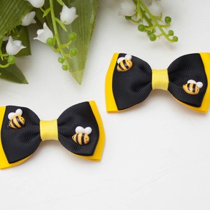 Masnis hajcsat - Méhecskés fekete/sárga, Ruha & Divat, Hajdísz & Hajcsat, Hajcsat & Hajtű, Varrás, MESKA