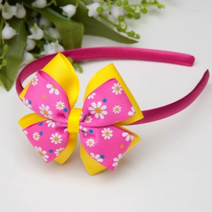 Masnis hajpánt hajráf - Sárga/rózsaszín virágos - ruha & divat - hajdísz & hajcsat - hajráf & hajpánt - Meska.hu