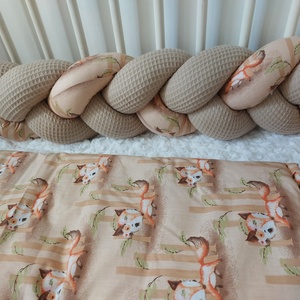 Új pamut rácsvédő 360cm - baba - mama - baba ágynemű - rácsvédő & baldachin - Meska.hu