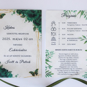 Esküvői meghívó #5, Otthon & Életmód, Papír írószer, Meghívó, Ajándékozás kellékei, Fotó, grafika, rajz, illusztráció, MESKA