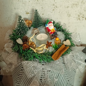 Téli varázslat  - karácsony - karácsonyi lakásdekoráció - ünnepi asztaldekoráció - Meska.hu