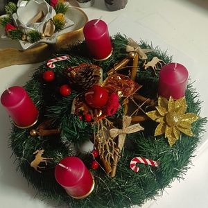 Adventi koszorú  - Meska.hu