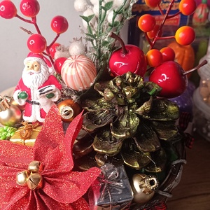 Mikulás kaspóban - Meska.hu