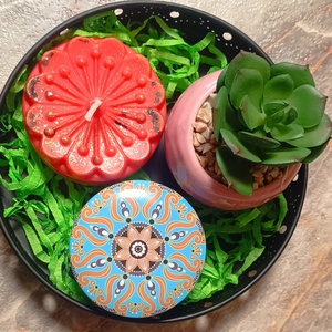 Hangulatos oázis  - kellékek & szerszámok - dekorációs kellékek - dekorációs gyertya - Meska.hu