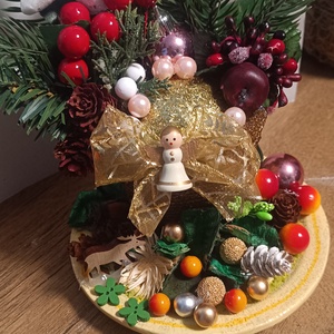 Aranyangyal Ünnepi Asztaldísz - karácsony - karácsonyi lakásdekoráció - ünnepi asztaldekoráció - Meska.hu