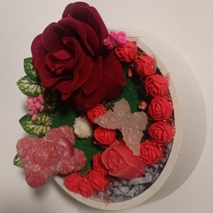 Rózsakert szerelem  - otthon & életmód - virágdekoráció - virágdíszek - asztali virágdísz - Meska.hu