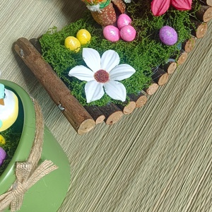 Nyuszi Mesekertje - ünnepi díszek, dekorációk - húsvéti díszek és dekorációk - húsvéti asztaldíszek - Meska.hu