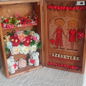 Szerelem doboz  - otthon & életmód - dekoráció - asztal és polc dekoráció - asztaldísz - Meska.hu